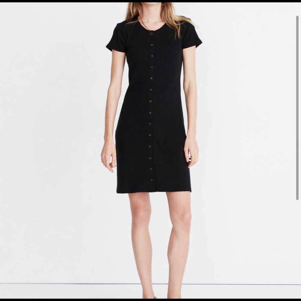Madewell Ribbed Button Down Dress